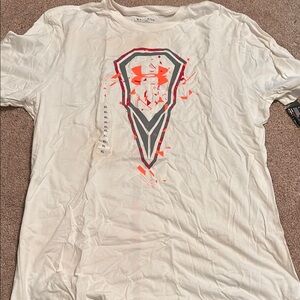 Brand New Under Armour Men's White Graphic T-Shirt